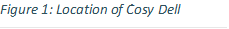Figure 4: Location of Cosy Dell